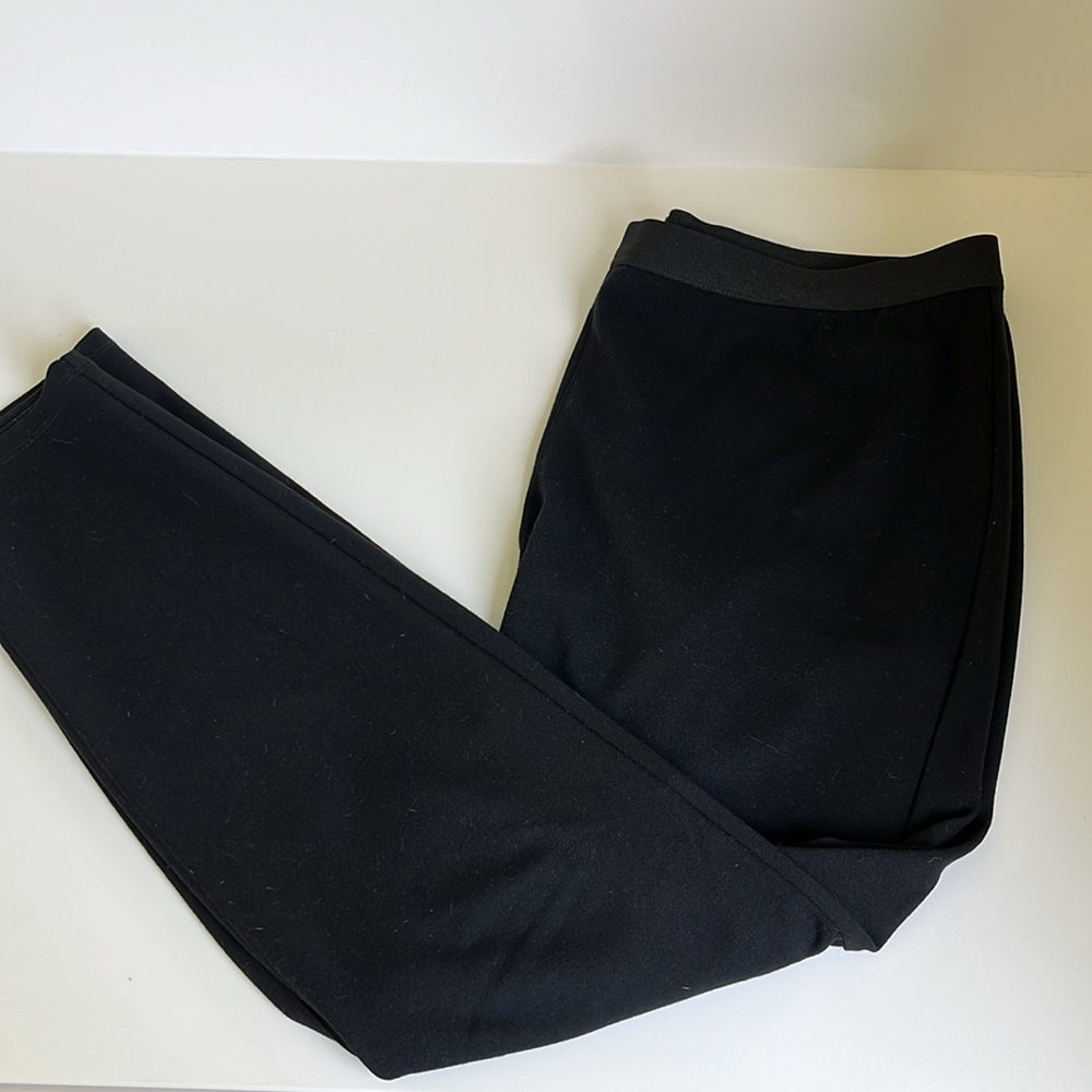 Eileen Fisher straight narrow-legged black pants